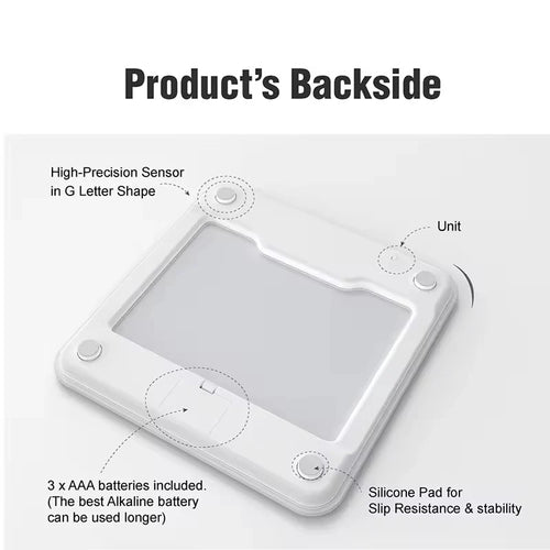 Digital Bathroom Weight Scale – LCD Display, High-Precision Sensor