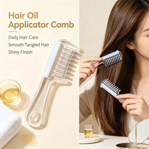 Hair Oil Applicator Comb - Daily hair care, smooth tangled hair, shiny finish