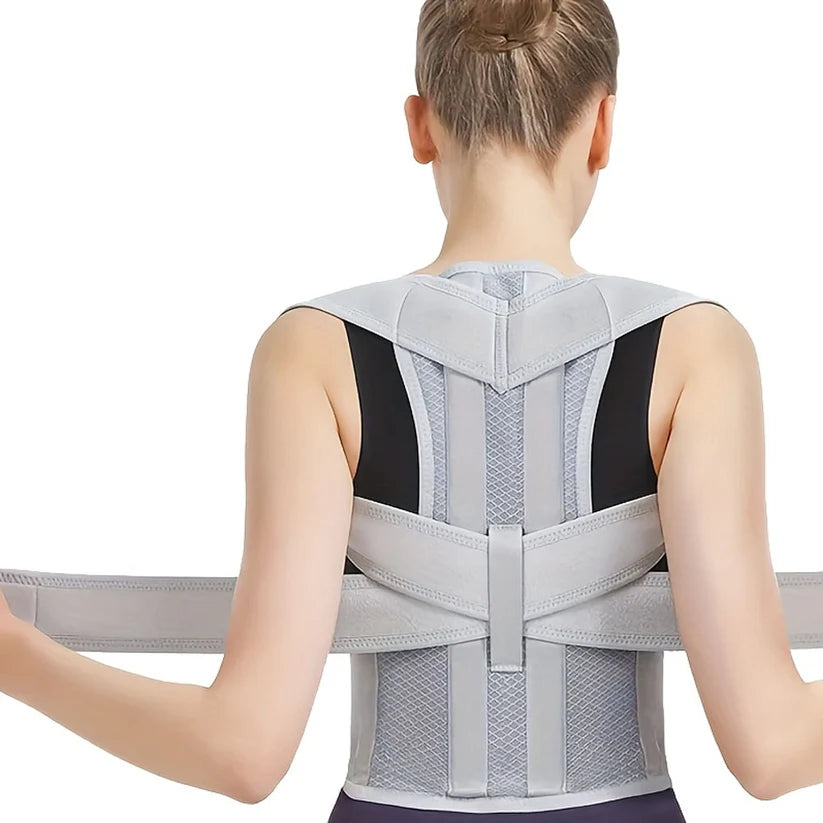 Posture Corrector Belt with Double Keel Support – Breathable Back Brace