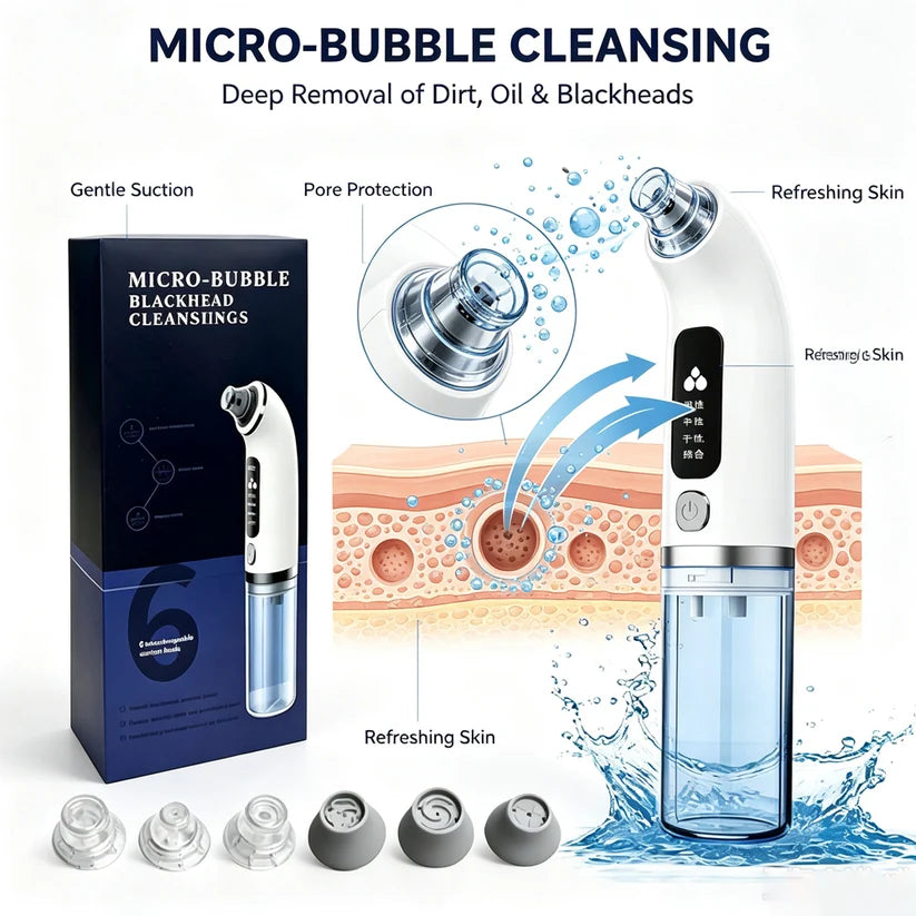 Micro-Bubble Beauty Device – Blackhead Remover & Deep Pore Cleanser